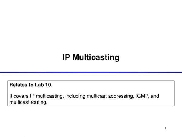 IP Multicasting