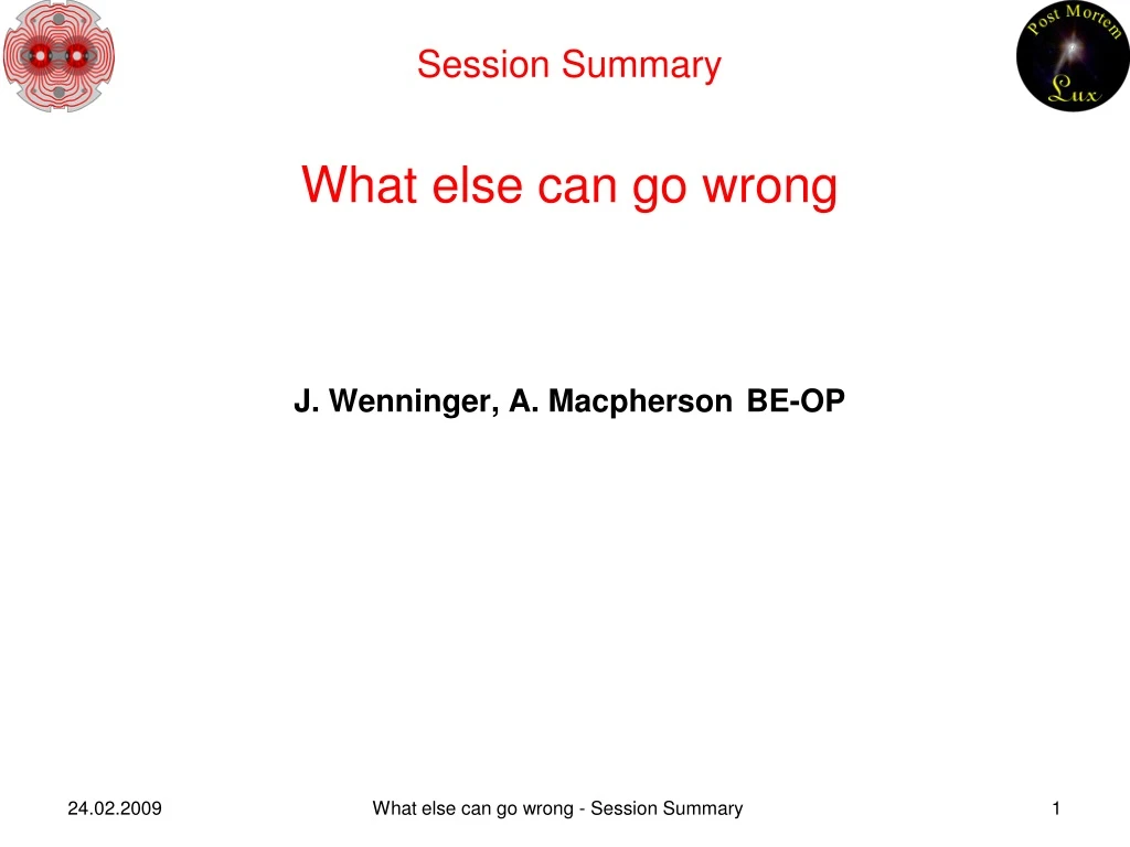 session summary