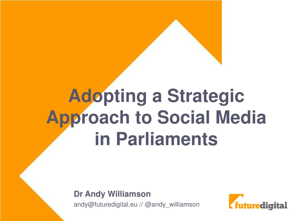 adopting a strategic approach to social media