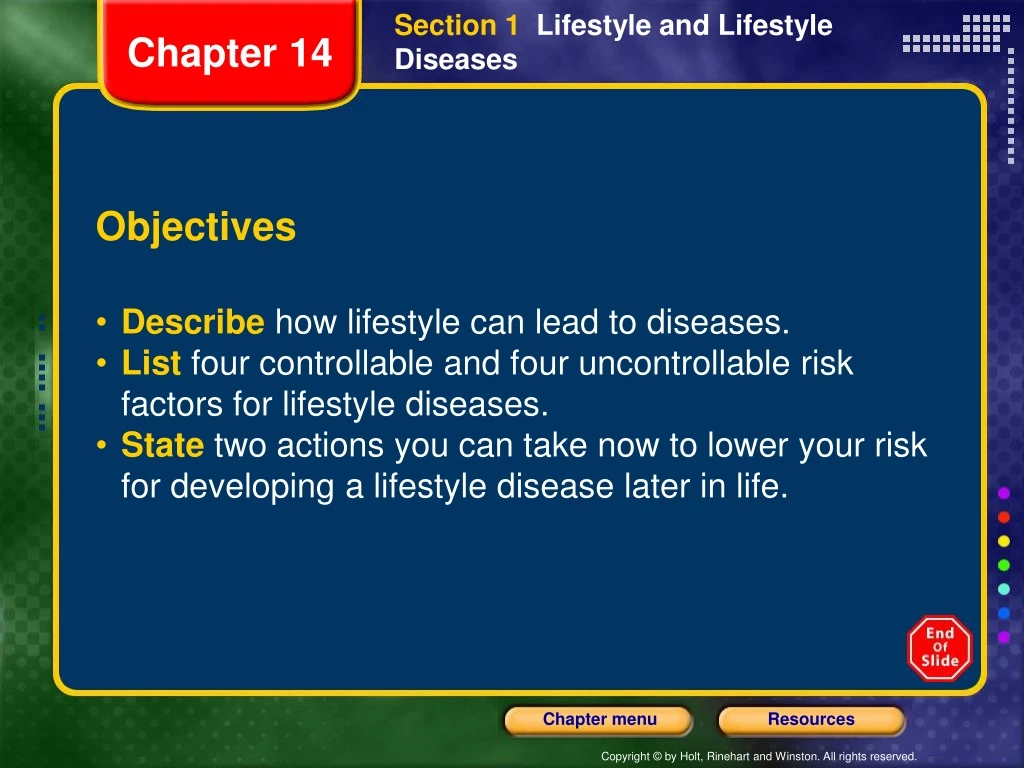 section 1 lifestyle and lifestyle diseases