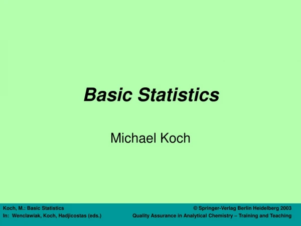 Basic Statistics