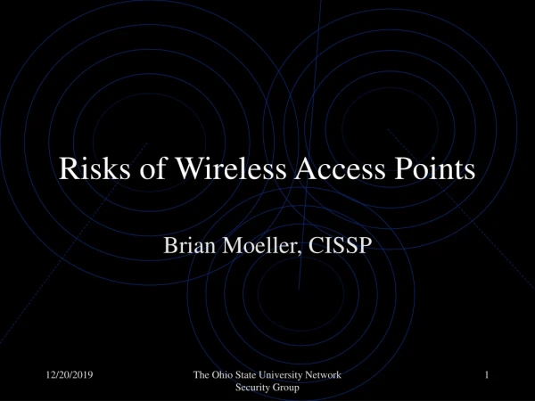 Risks of Wireless Access Points