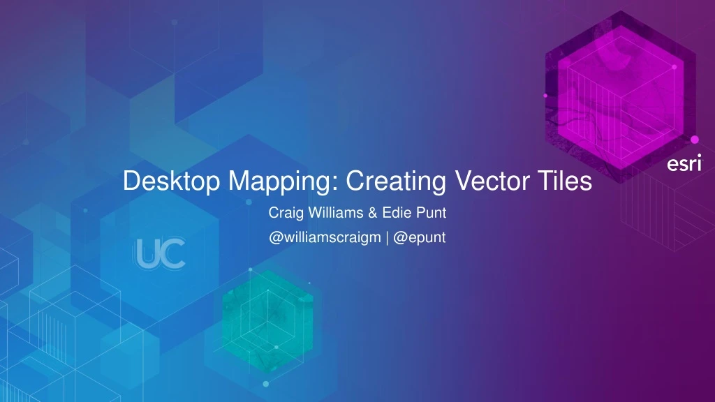 desktop mapping creating vector tiles
