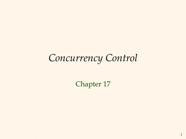 Concurrency Control