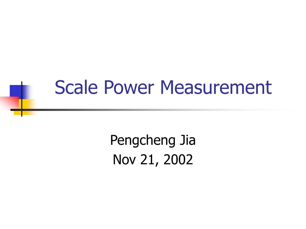 scale power measurement