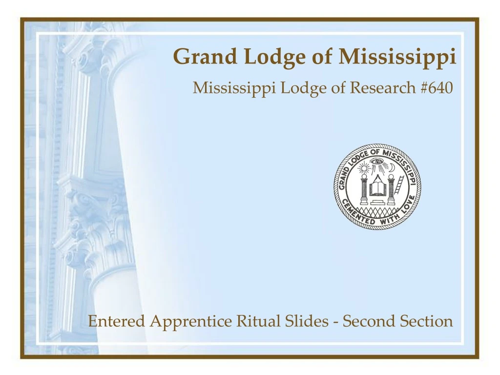 grand lodge of mississippi