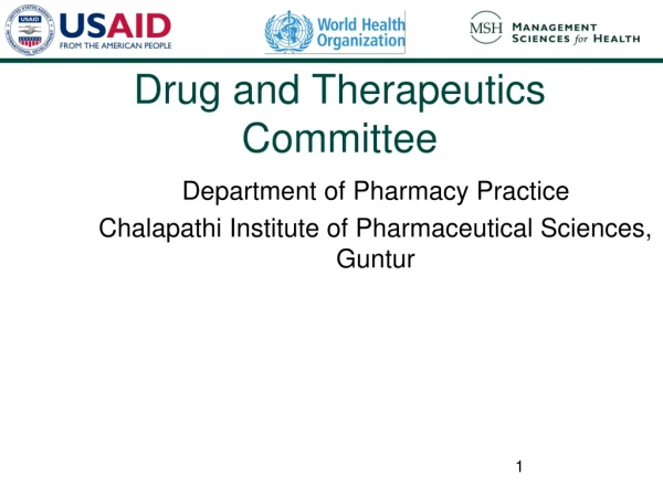 Drug and Therapeutics Committee