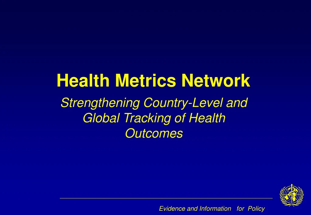 health metrics network
