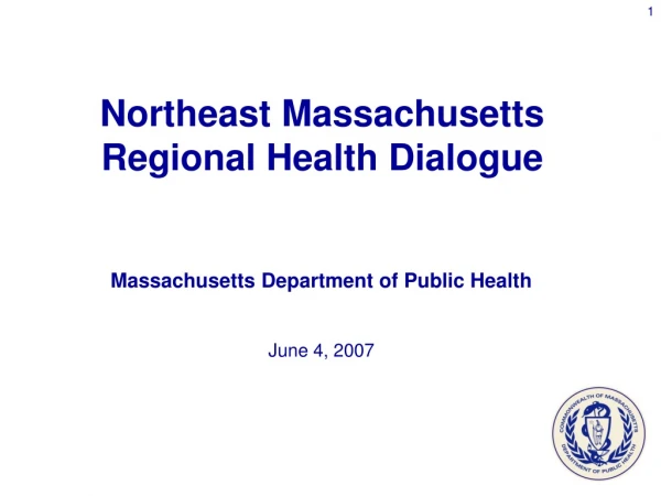 Massachusetts Department of Public Health June 4, 2007