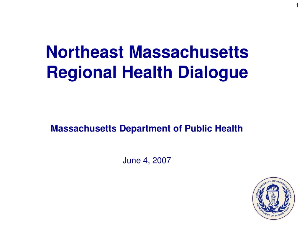 massachusetts department of public health june 4 2007