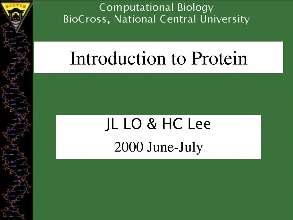 introduction to protein