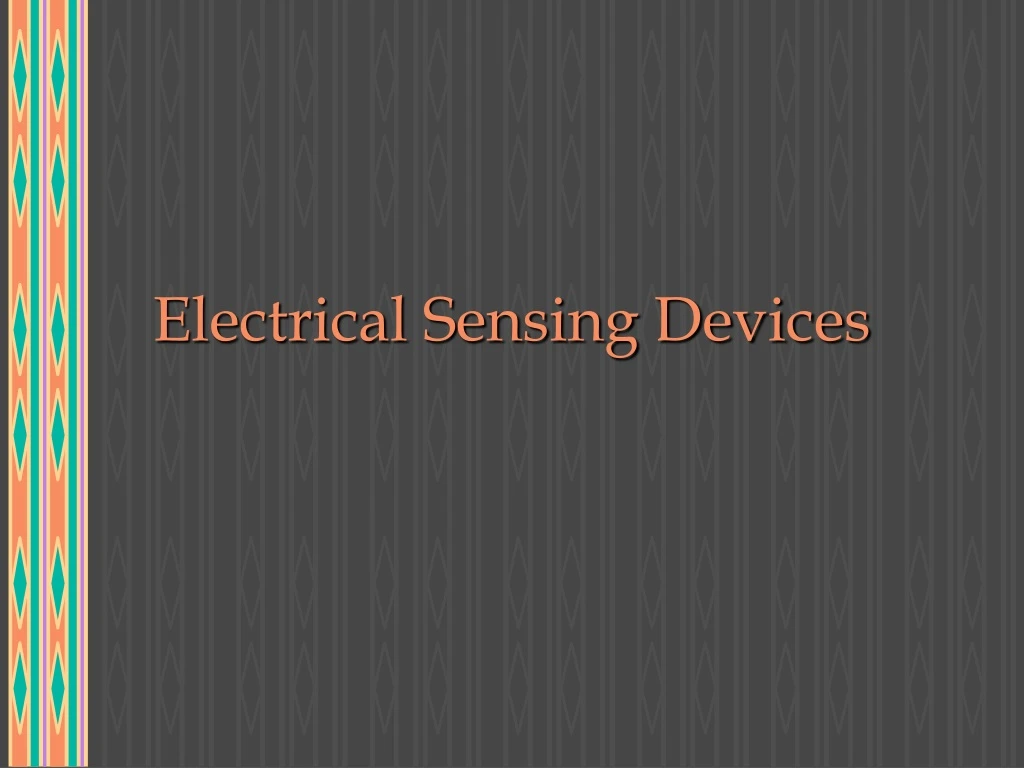 electrical sensing devices