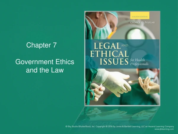 Chapter 7 Government Ethics and the Law