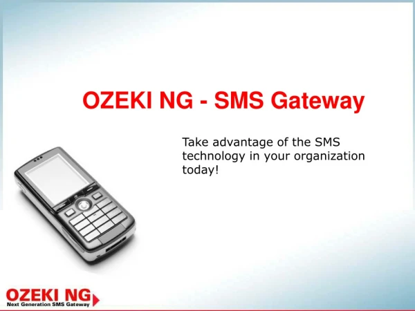 OZEKI  NG - SMS  Gateway