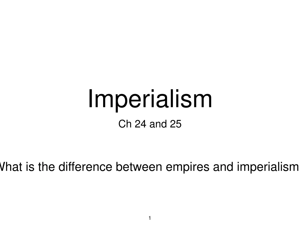 imperialism