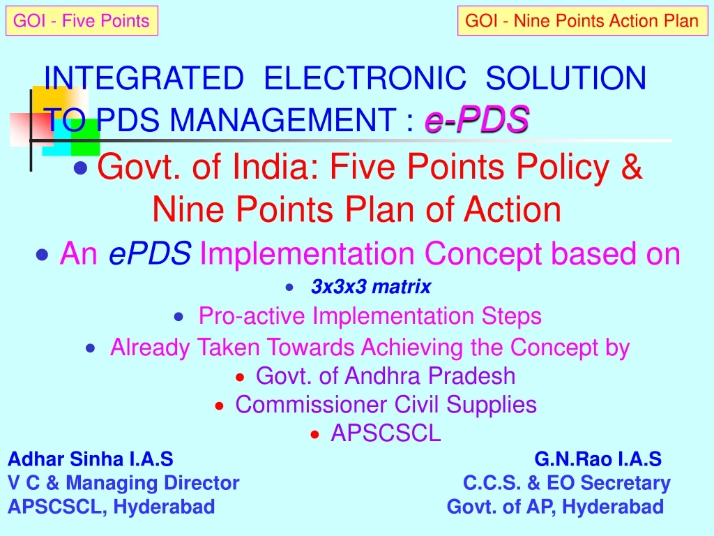 integrated electronic solution to pds management e pds