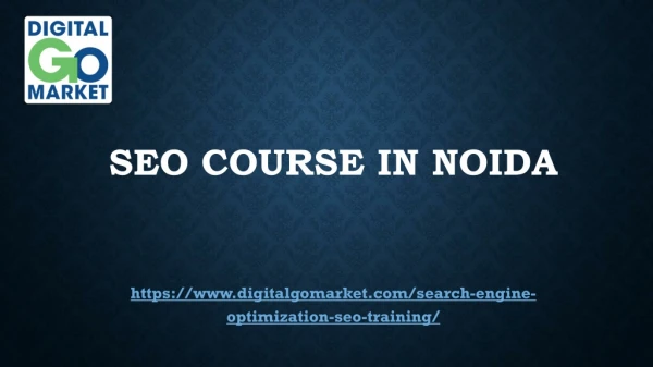 seo course in noida
