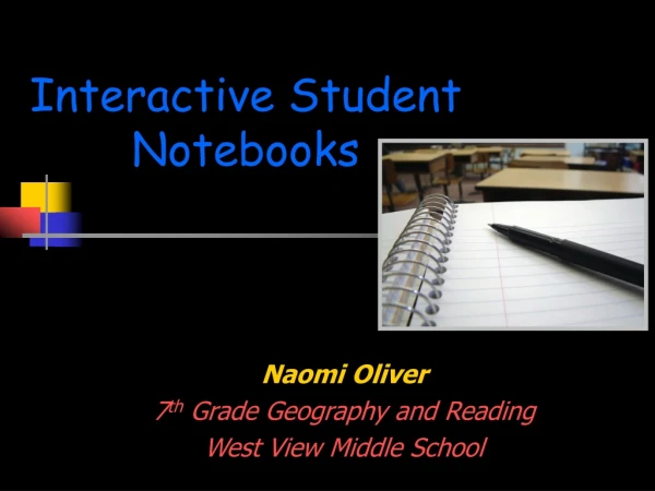 Interactive Student  Notebooks