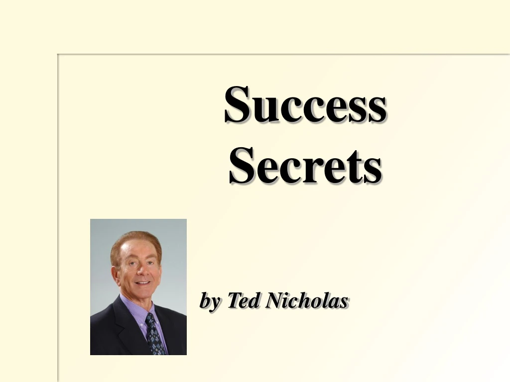 success secrets