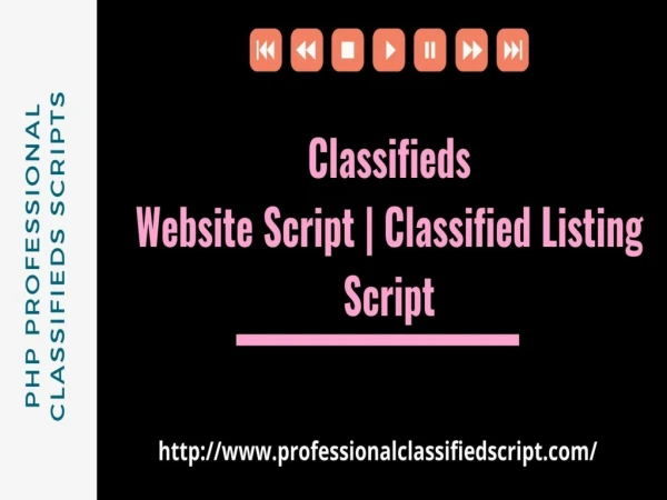 Classified Ads Portal Development Script | PHP Professional Scripts