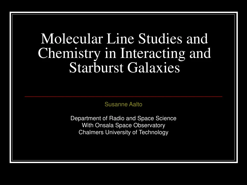 molecular line studies and chemistry in interacting and starburst galaxies