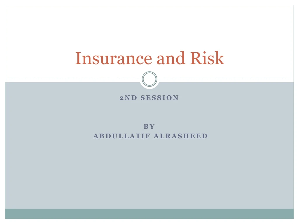 insurance and risk