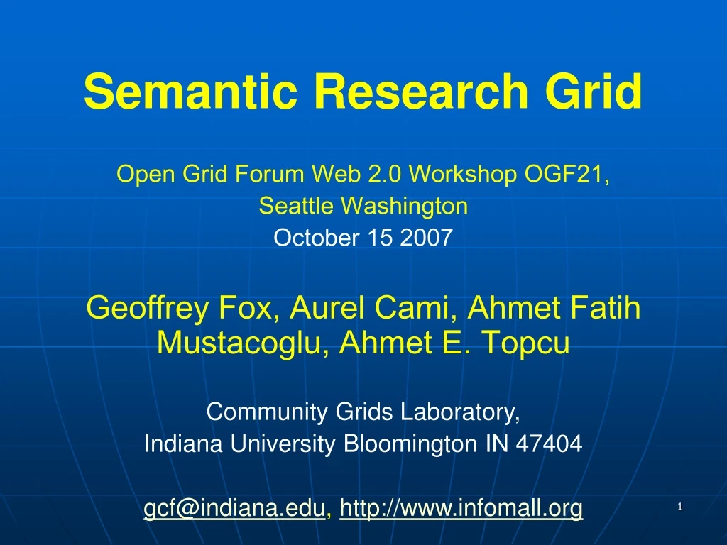 semantic research grid