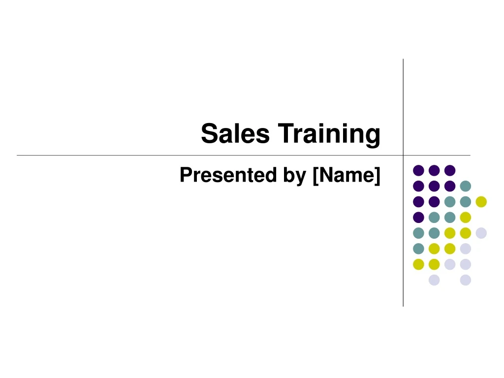 sales training