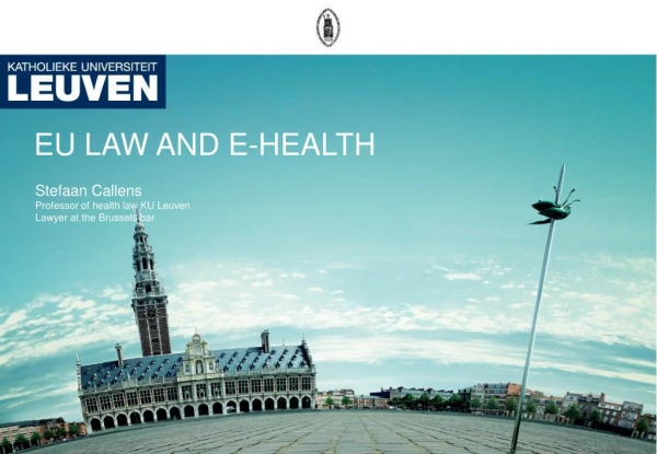 EU LAW AND E-HEALTH