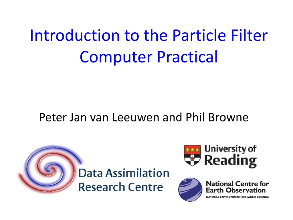 introduction to the particle filter computer practical