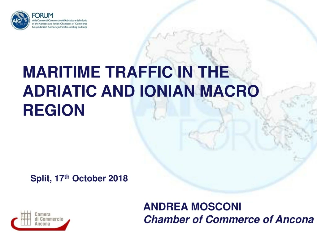 maritime traffic in the adriatic and ionian macro