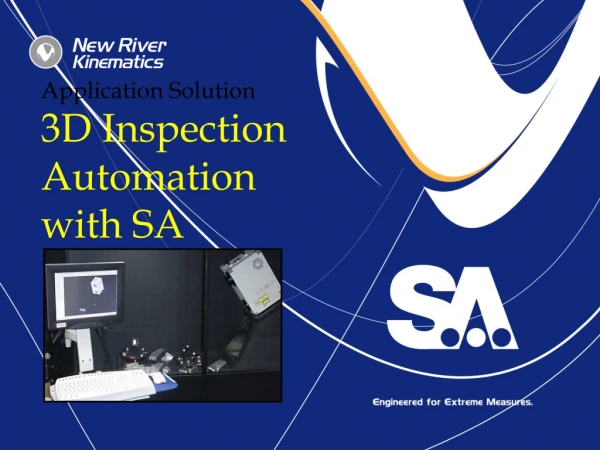 Application Solution 3D Inspection Automation  with SA