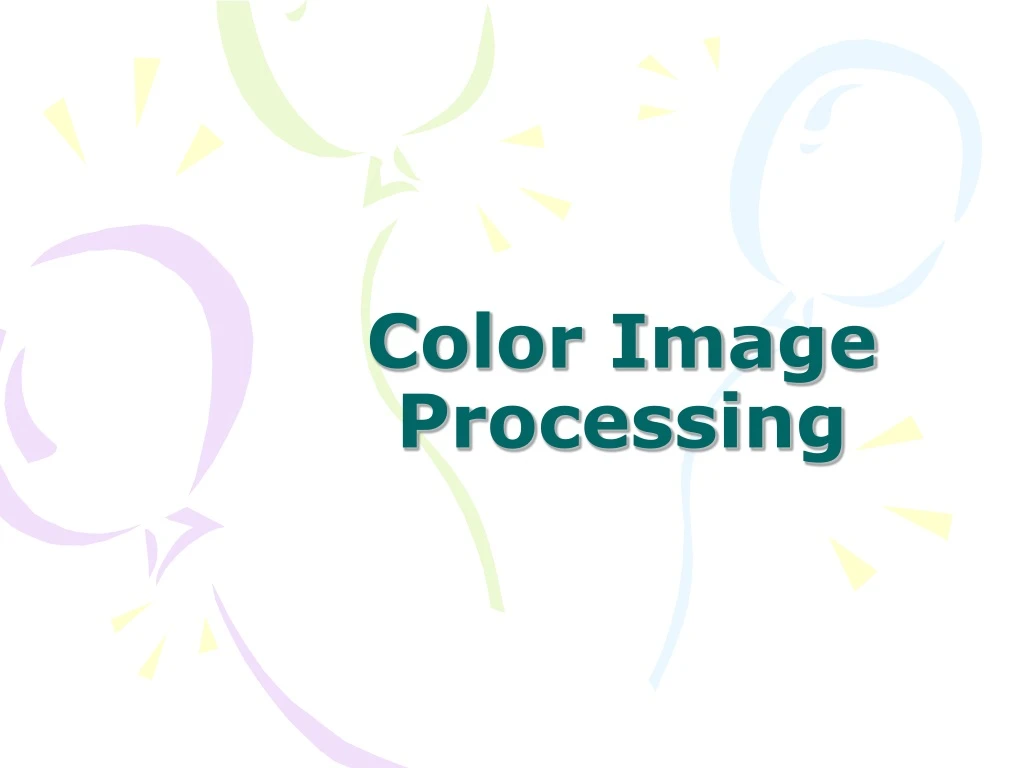 color image processing