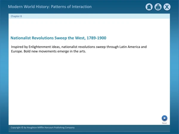 Nationalist Revolutions Sweep the West, 1789-1900