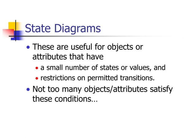 State Diagrams