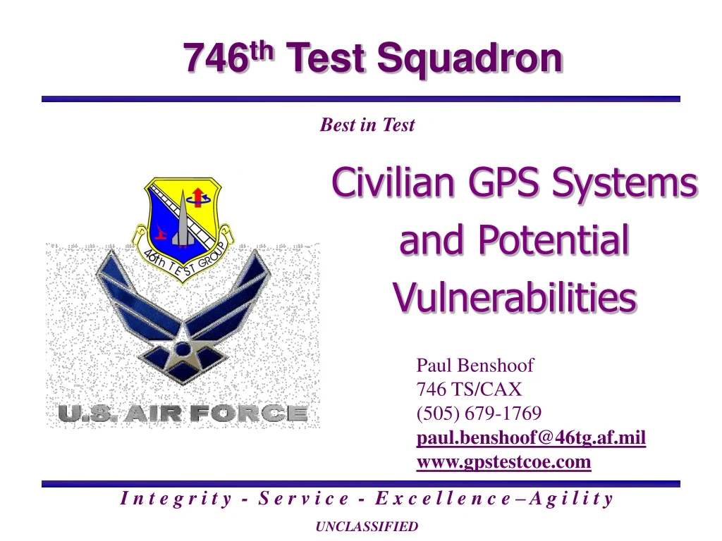 civilian gps systems and potential vulnerabilities