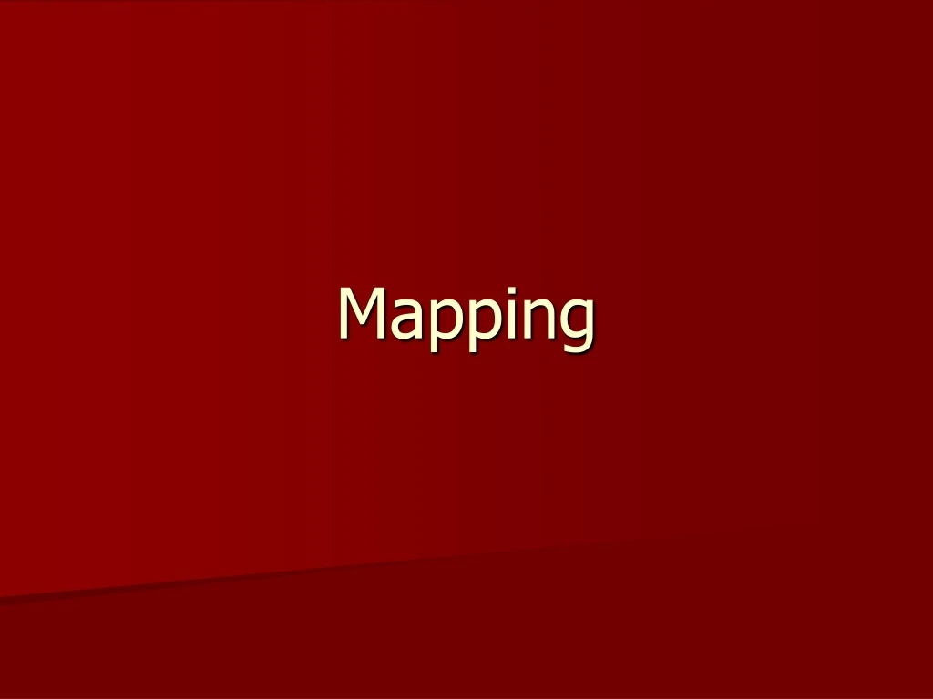 mapping