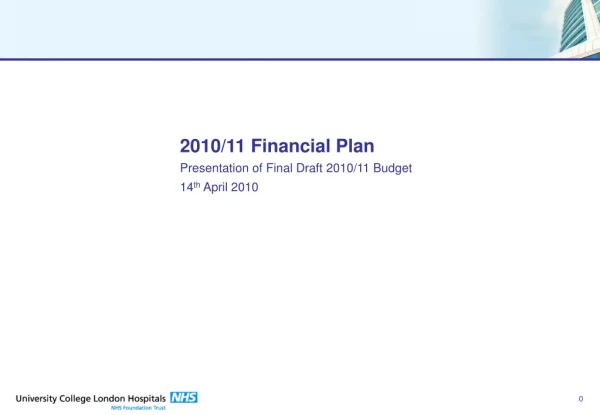 2010/11 Financial Plan