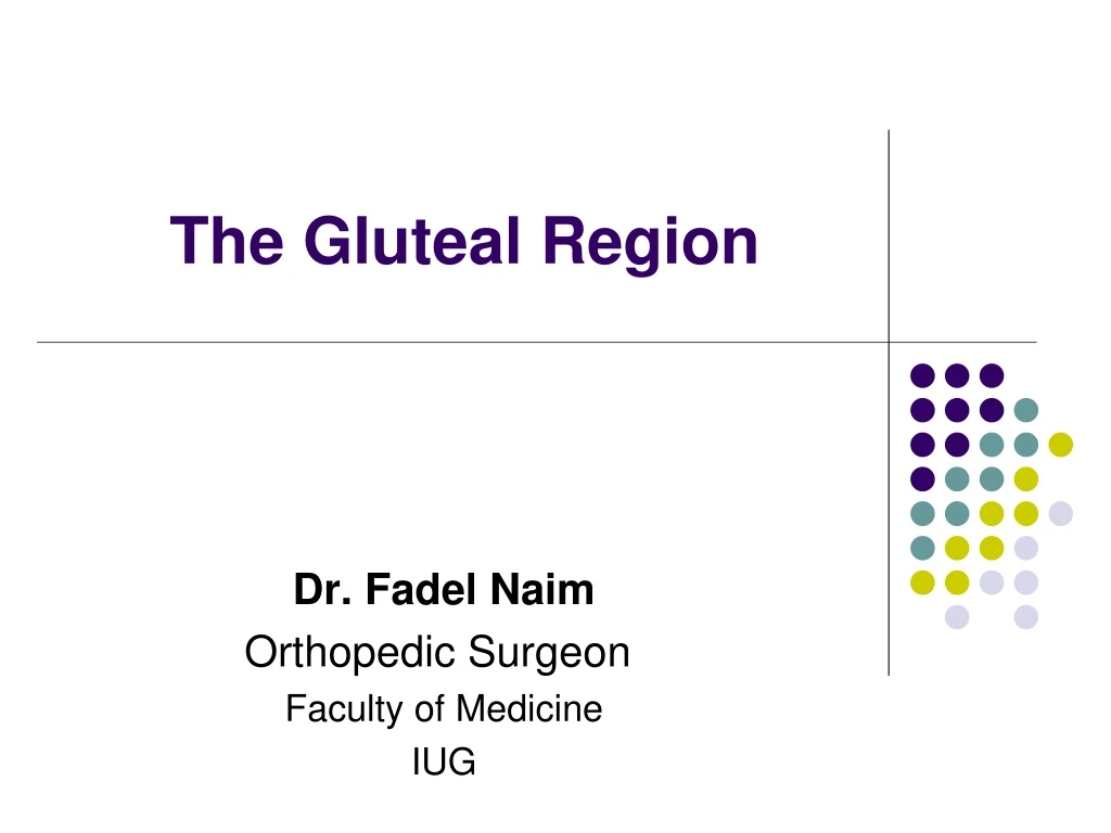 the gluteal region