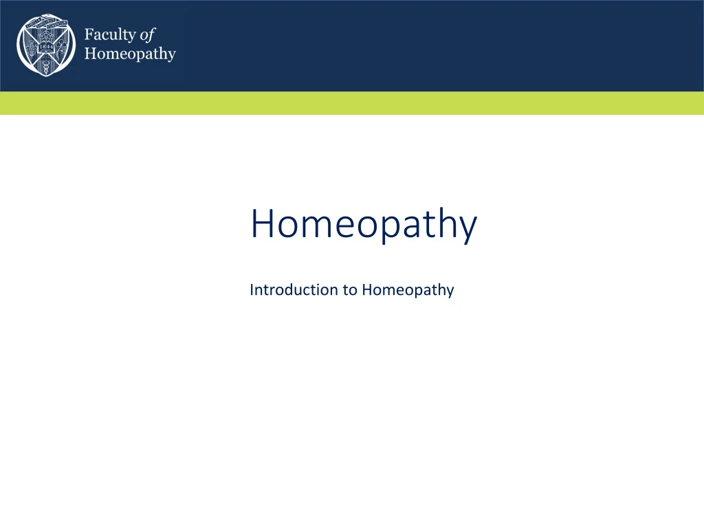 homeopathy