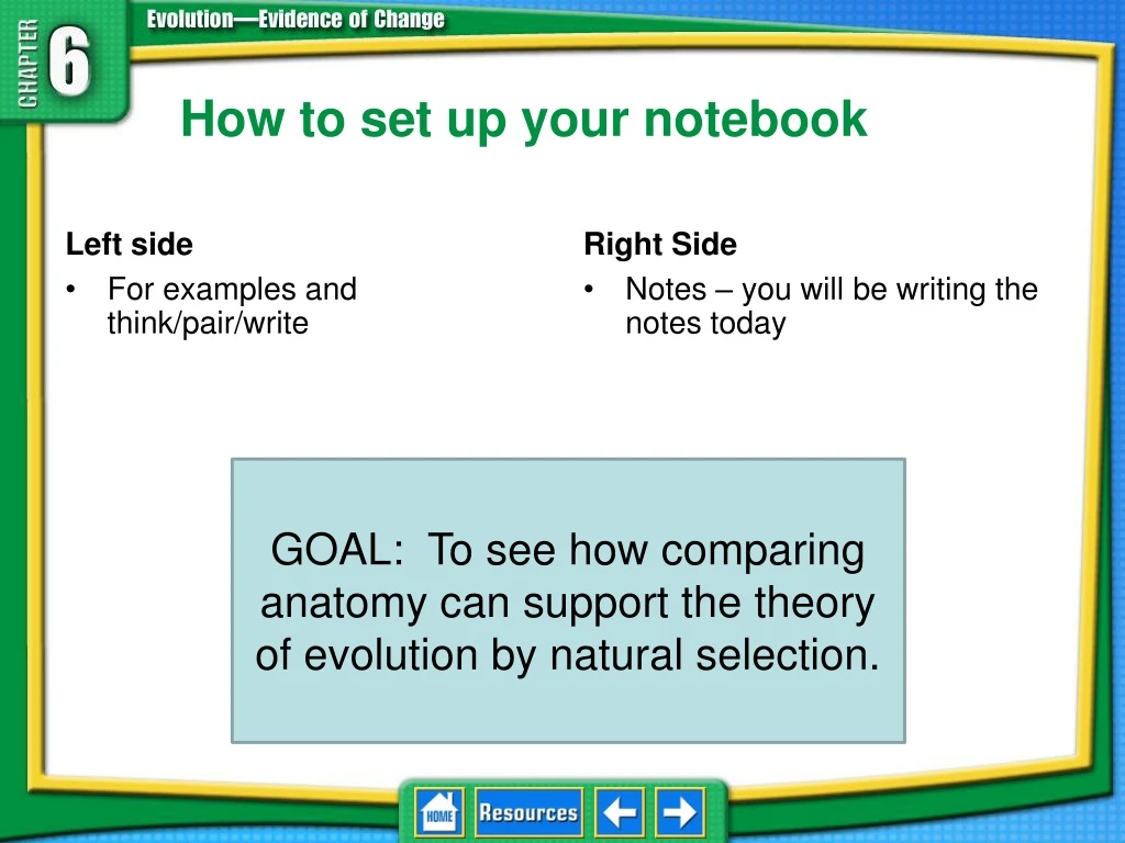 how to set up your notebook