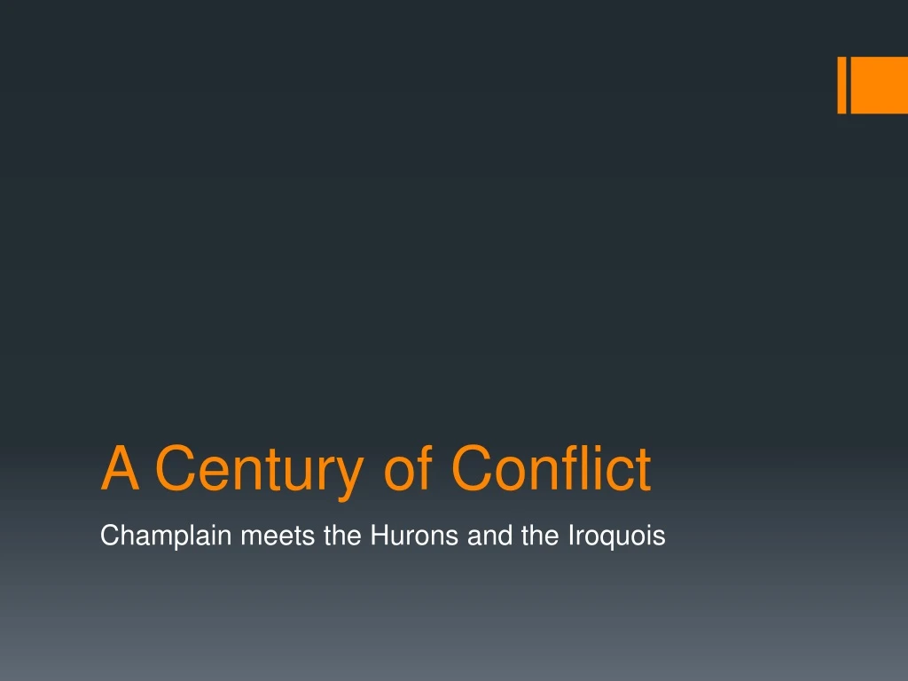 a century of conflict