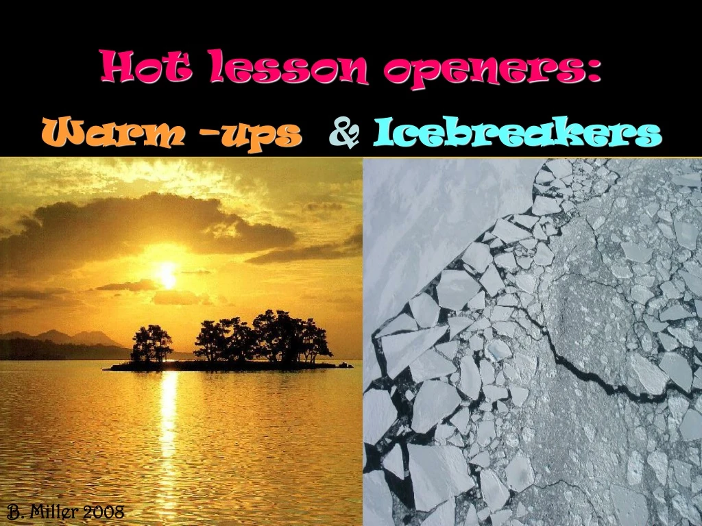 hot lesson openers warm ups icebreakers
