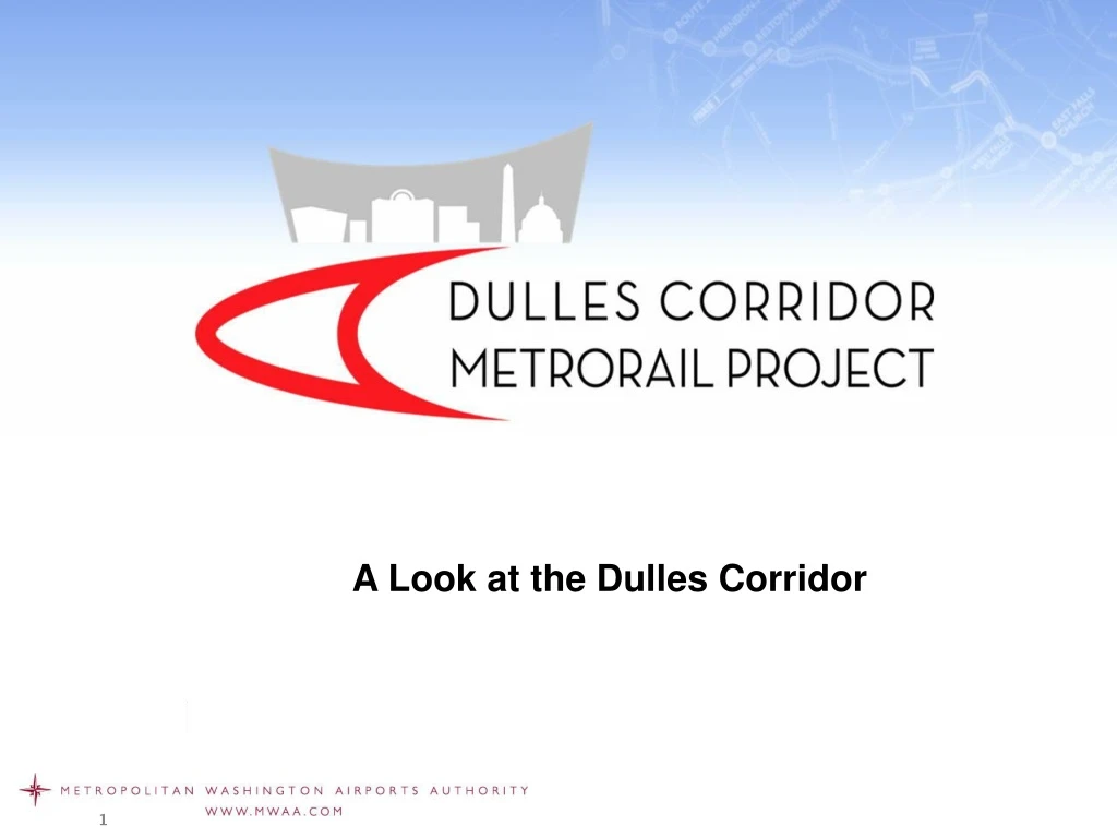 a look at the dulles corridor