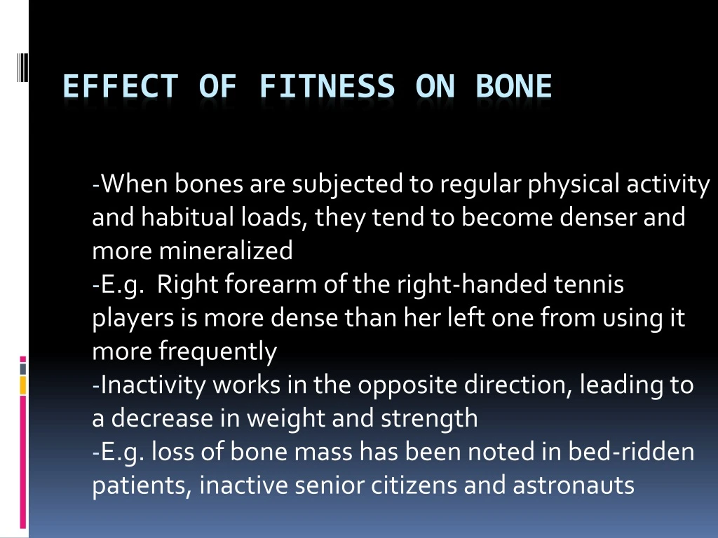 effect of fitness on bone