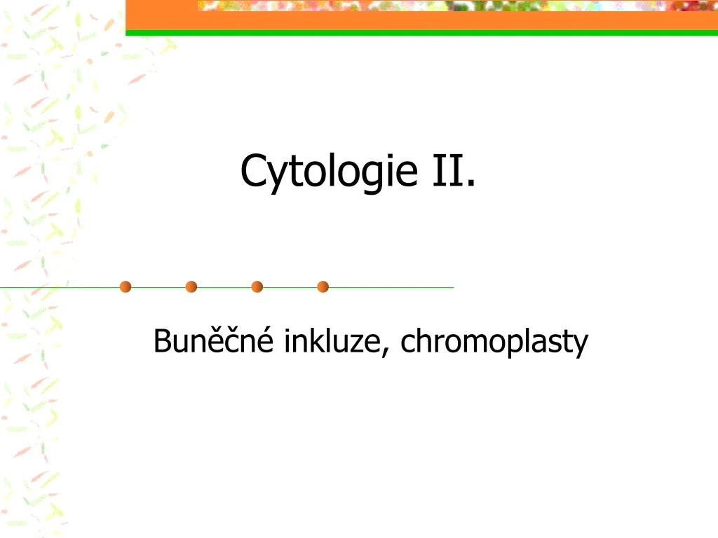 cytologie ii