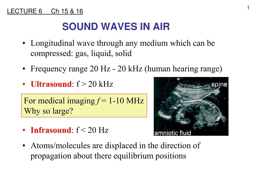 sound waves in air