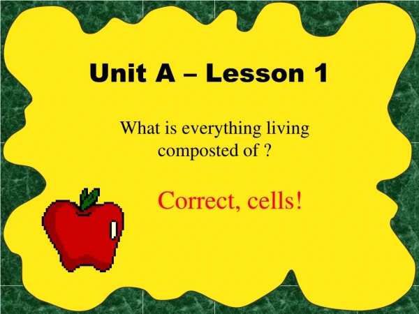 Unit A – Lesson 1