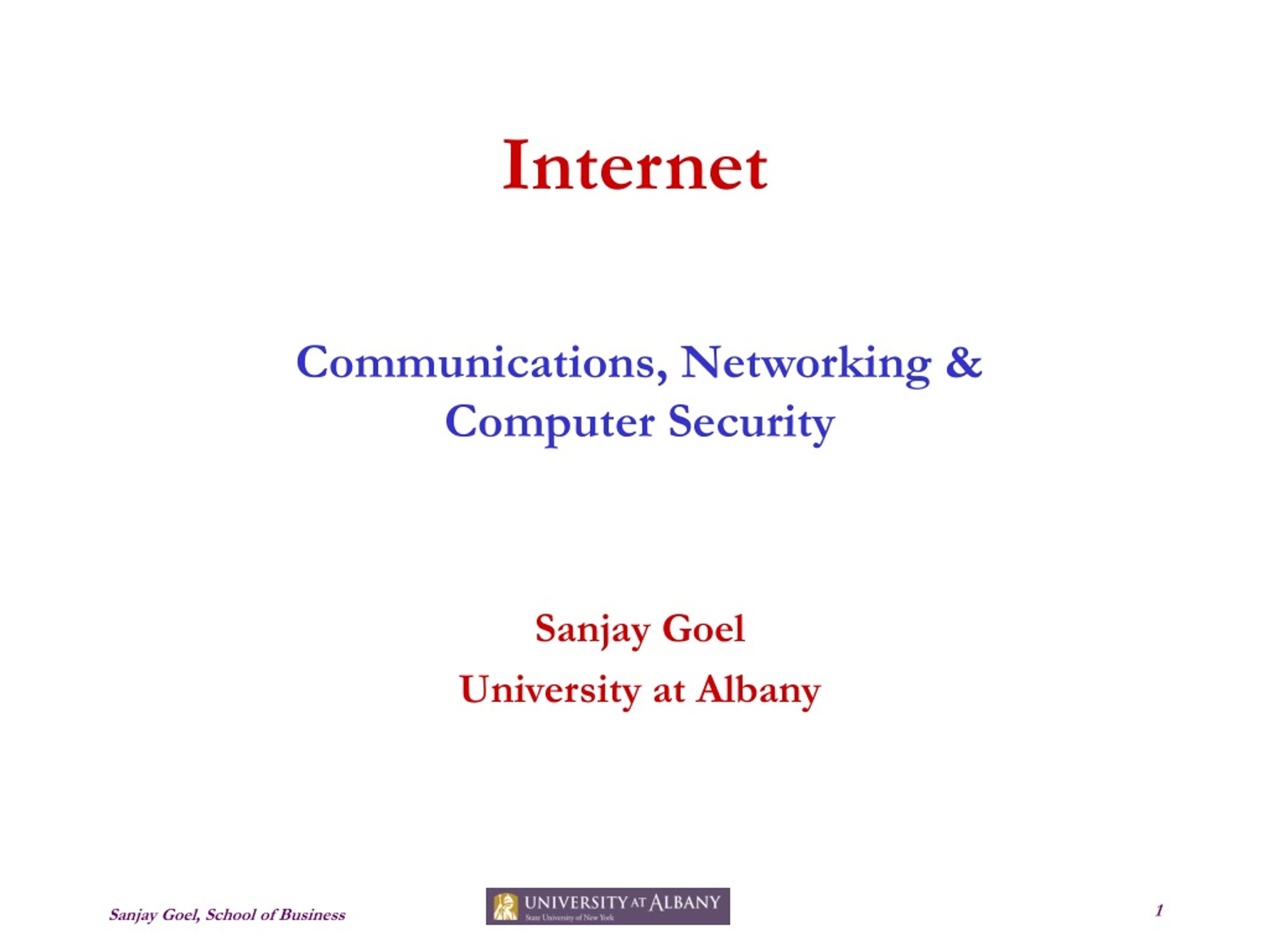 Internet - slide 1