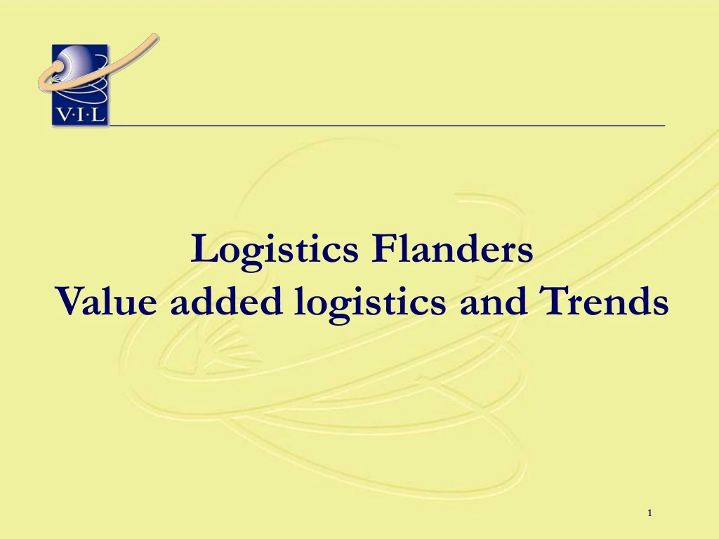 logistics flanders value added logistics